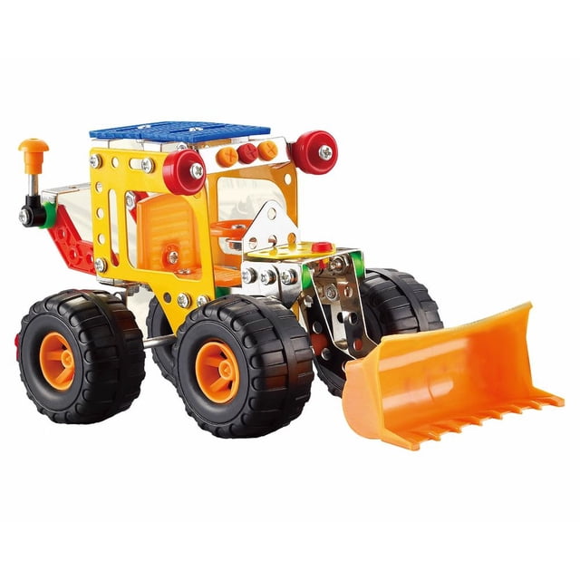 Tractor de Carga Frontal Wuundentoy Juego de Ensamble de Metal 138 Piezas