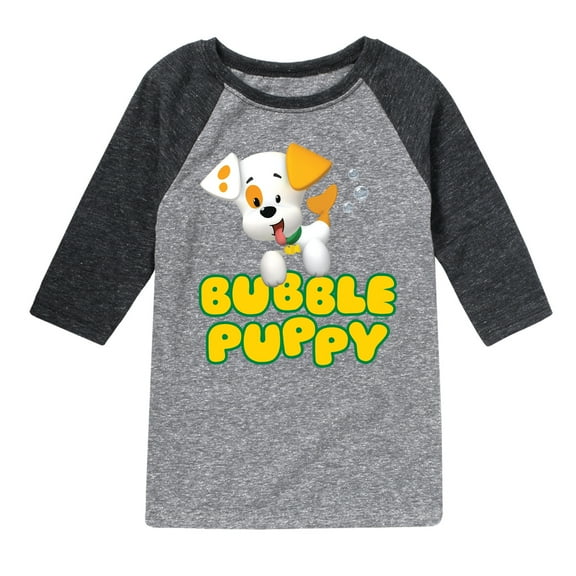 Bubble Guppies - Bubble Puppy - Toddler And Youth Raglan Graphic T-Shirt