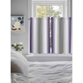 thumbnail image 4 of Tier Curtains 45 Inches Long, Purple Grey Window Treatment Curtain Drapes, Gray Farmhouse Modern Rustic Small Curtain Drapes for Bathroom Laundry Room, 27.5"x45", 2 Panels, 4 of 7
