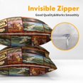 thumbnail image 3 of GZHJMY Rustic Animal Throw Pillow Covers - Wildlife Bear Moose Pillow Cover 18"x18" Set of 2 Nature Cabin Country Pillowcases Decorative Lodge Cushion Covers for Couch Sofa Outdoor, 3 of 7