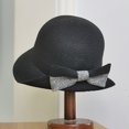 thumbnail image 3 of Sombrero de paja para mujer, playa, verano, lazo, ligero, UPF, ala ancha, Panamá Petmoko A64, 3 of 3