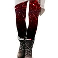 thumbnail image 4 of lcziwo Holiday Leggings for Women 2025 New Years Eve Glitter Sparkle Print Legging Pants Casual Full Length High Waist Tummy Control Yoga Tights Multicolor XL, 90 Percent off Clearance Sale, 4 of 7