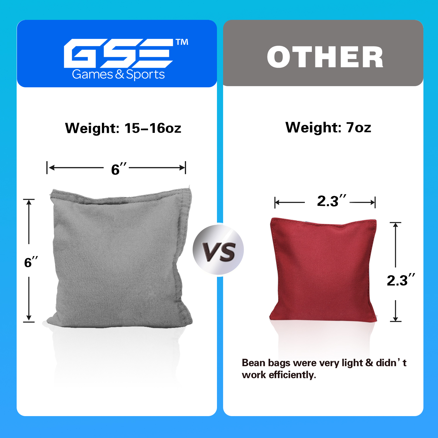 GSE Games & Sports Expert Cornhole Bean Bags photo 6