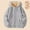 Grey, variant on Teen Fleece Jacket For Boys Long Sleeve Coat Hoodies Zip Up Sweatshirt Kids Fall Jacket Girls Sweaters Size 11-12 Years