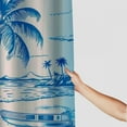 thumbnail image 3 of Orinice  Surf Shower Curtain Retro Surfboard Tropical Palm Tree Theme Lounge Summer Beach Sceen Chair Polyester Fabric Bathroom Decor Set with 12 Hooks  60x72, 3 of 7