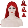 thumbnail image 3 of Headscarf Jersey Scarf Full Coverage Non-slip Pure Color Women Shawls Headscarf for Daily, 3 of 6