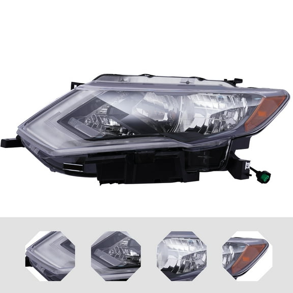 Direct Replacement Driver Side Headlamp LH For 2017-2019 Nissan Rogue Headlight Headlight Assembly