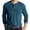 Blue, variant on Men's T-Shirts Graphic Tees Vintage Long Sleeve Button Down Round Neck Men's Shirts Graphic Tees Gray,L