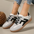 thumbnail image 5 of Women's Fashion Sneakers Trendy Stylish Low Top Classic Retro Casual Ladies Comfortable Running Walking Shoes(Color:Black,Size:7), 5 of 8