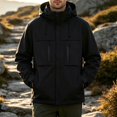 thumbnail image 5 of Mens 3 in 1 Outdoor Jacket Waterproof Windproof Detachable Inner Fleece Hooded Hiking Mountain Shell Coat, 5 of 6