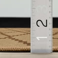 thumbnail image 5 of Well Woven Well-Jute Flatweave Akita Diamond 2'3" x 7'3" Runner Rug Brown & Beige, 5 of 7