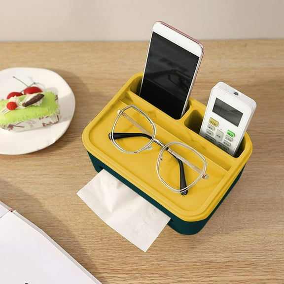 Wall-Mounted Tissue Box,Multi-Compartment Organizer,No Punch Design,Bathroom Shelf,Paper Storage,Desk Organizer,Adhesive Holder,Bathroom Organizer,Space Saving,Easy Install