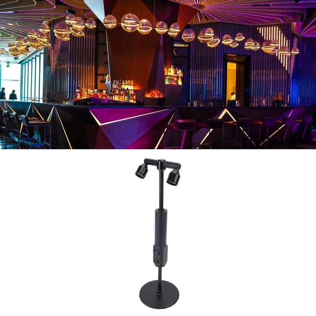 Lámpara De Mesa Inalámbrica LED, Luz Amarilla Cálida, Diseño De Doble Luces Para Diversos Entornos, Ideal Para Exhibición De Joyería De Barra De Dormitorio