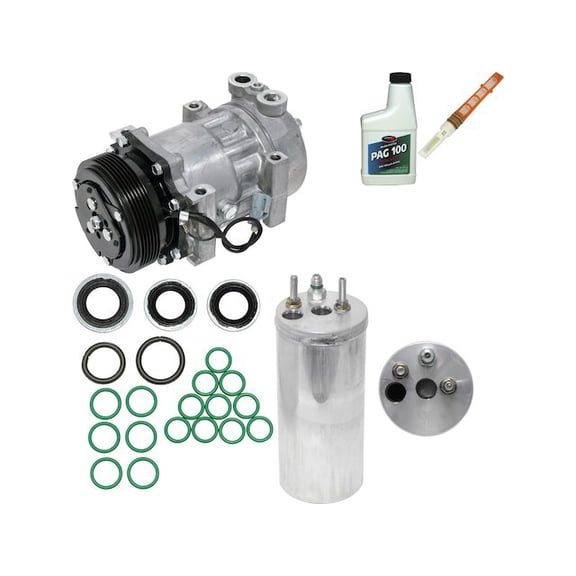 A/C Compressor Kit - Compatible with 2000 - 2002 Dodge Dakota 2.5L 4-Cylinder VIN P OHV 2001