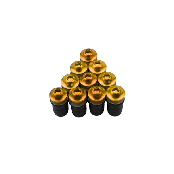 Sidaley Piezas/juego surtido de tornillos para parabrisas de motocicleta M5x16mm, pernos para parabrisas de motocicleta, accesorios de Accesorios para motos Oro