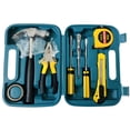 thumbnail image 1 of Large 9Pcs Household Hardware Hand Tool Set Hardware Toolbox Vehicle Emergency Kit Vehicle Emergency Toolbox, 1 of 8