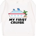 thumbnail image 3 of Inktastic My First Cruise with Cruise Ship and Palm Trees Toddler Sweatshirt, 3 of 4