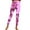 Pink, variant on Youmylove Leggings For Women Casual Fashion Tight Sports Yoga Pants Colorful Flower Butterfly Print Leggings