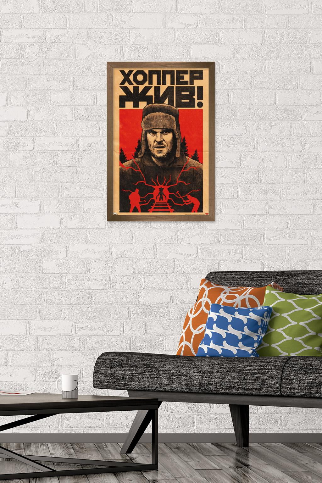 Netflix Stranger Things: Season 4 - Hopper Tracks Wall Poster, 14.725" x 22.375" Framed