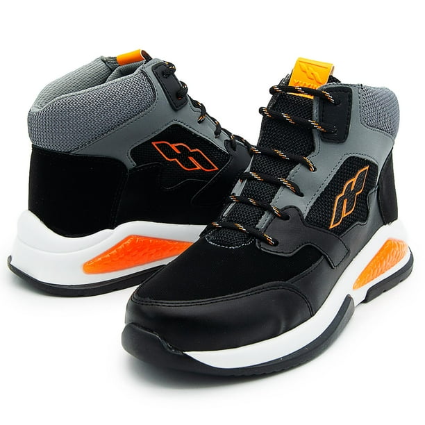 Tenis Bota Yuyin para Niño Casuales Senderismo Negro 25.5