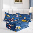 thumbnail image 4 of Juego de edredón Datura Home Kids Butterfly Truck Twin, 3 piezas, 4 of 5
