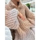 thumbnail image 3 of Suéter elegante con lentejuelas para mujer, cárdigan de punto holgado de manga larga de lurex con cremallera para mujer, abrigo de otoño 2023 para mujer, 3 of 5