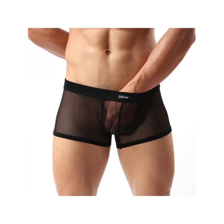 Lavaport Mens Sheer Mesh Panties Boxer Briefs See Through Knickers Underwear