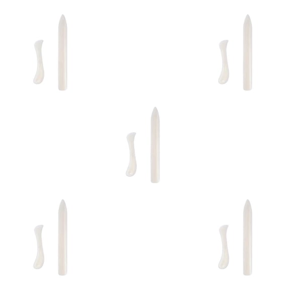 Matsuzay Pack of 2 Foldable Creaser Paper Handicraft Portable Scraper Cards Handmade Crafts Bookbinding Tool DIY Scrapbooking Type2 NO2