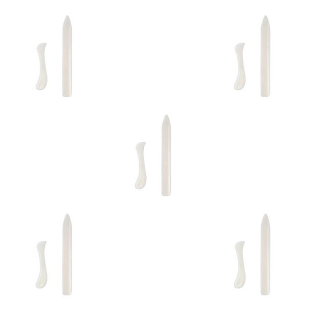 Matsuzay Pack of 2 Foldable Creaser Paper Handicraft Portable Scraper Cards Handmade Crafts Bookbinding Tool DIY Scrapbooking Type2 NO2