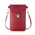 thumbnail image 3 of CAROOTU Touchable Mobile Phone Bag Multifunctional PU Wallet Cross Body Handbag with Detachable Strap for, 3 of 7