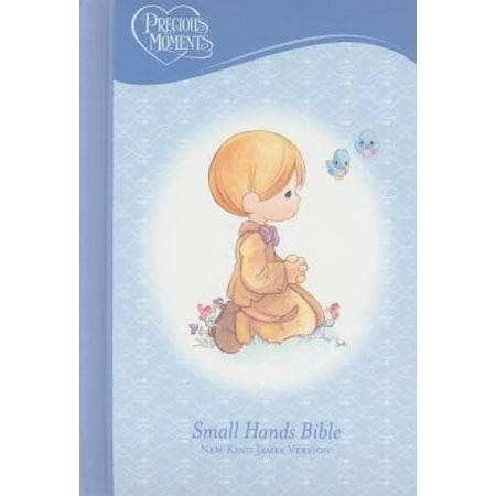 Precious Moments Holy Bible: New King James Version, Blue, Small Hands Bible
