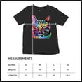 thumbnail image 5 of Tee Hunt Dean Russo Thoughtful Cat Youth T-Shirt Colorful Pet Kitten Eyes Kids, Black, Large, 5 of 5
