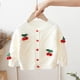 thumbnail image 5 of Suéter de cuello redondo para niña, cárdigan de punto con parte superior de hilo estilo occidental, chaqueta de suéter para niña, parte superior de poliéster para niña, 5 of 8