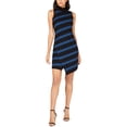 thumbnail image 1 of Anne Klein Womens Ribbed Sweater Dress, Black, Large, 1 of 1