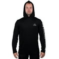 thumbnail image 3 of Realtree Mens Long Sleeve Jersey Recycled Polyester UPF Scent Control Black Hoodie- XL, 3 of 6