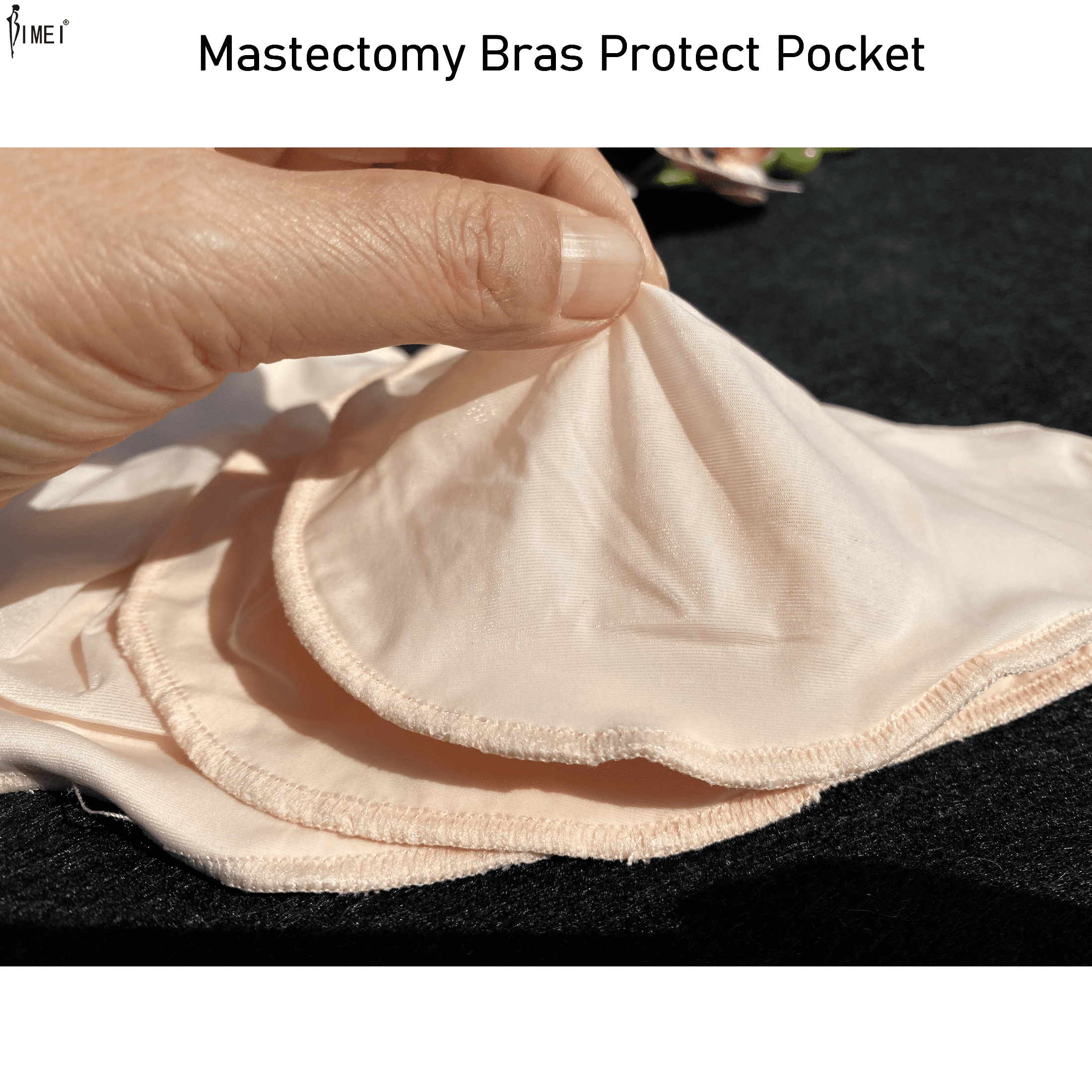 BIMEI Breathable Protect Pocket for Mastectomy Silicone Breast
