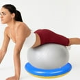 thumbnail image 2 of Inflatable Yoga Ball Stand Holder Portable Large Fitness Ball Stabilizer Anti-Slip Gym Ball Support Base for Stability Balance, 2 of 8