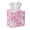 Pink Leopard Print Bow, variant on COEQINE PU Leather Square Tissue Box Cover, Snap Closure for Easy Refill & Storage, Universal Decorative Tissue Holder for Home Bedroom Car Office Desk, Pink Bow Cherry