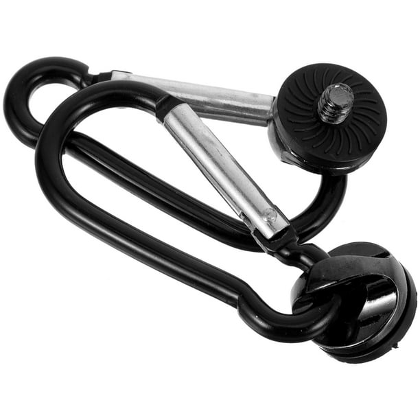 2 piezas SLR Corcha Buckle Camina portátil Hebilla de la correa de la correa resistente Gancho del cinturón para al aire libre