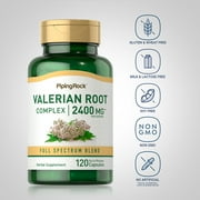 Valerian Root Capsules 2400 mg | 120 Count | for Men and Women | by Piping Rock