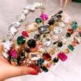 thumbnail image 3 of CNKOO Bandeau Incrusté de Strass Multicolore pour Femmes Accessoire de Mode, 3 of 6