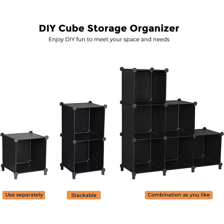 Black Cube Closet Storage Organizer, Home Storage