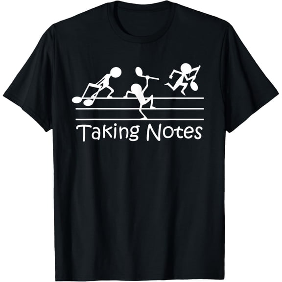 Musical Taking Notes Music Lovers Vintage Teachers Funny T-Shirt
