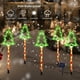 thumbnail image 5 of Seyotauo 5 Pcs Christmas Solar Lights Tree with 8 Lighting Modes – Solar Powered Festive Outdoor Indoor Christmas Lights, Waterproof Christmas Lights Outdoor for Garden Walkway, Outdoor Decoration, 5 of 8