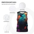 thumbnail image 3 of Naloa Colorful Flower Bird Basketball Jersey Reversible Men's Mesh Athletic Sports Shirts Training Practice S-4XLXX-Large, 3 of 6