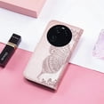 thumbnail image 2 of for Oppo Find X6 Wallet Case for Women Girls, Shiny Butterfly Flower PU Leather Cover with Card Slot Holder Flip Phone Case for Oppo Find X6 Rhinestone Rose Gold, 2 of 16