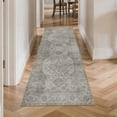 thumbnail image 5 of Washable Kitchen Runner Rug 2x6 ft Non-Slip Low-Profile Soft Vintage Distressed Medallion Oriental Design for Kitchen, Entryway, Hallway, Laundry, Bedroom, 5 of 6