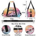 thumbnail image 2 of Qzaxky Personalized Dance Bag Gym Bag Custom Duffle Bag Large Dance Bag for Girls with Name Overnight Bag Shining Rainbow Pattern, 2 of 7