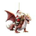thumbnail image 2 of CoreLiving Toothless Ornament and Santa Claus Christmas Decor, Flying Dragon Christmas Tree Ornament for How to Train Your Dragon Fans and Families, 2 of 6
