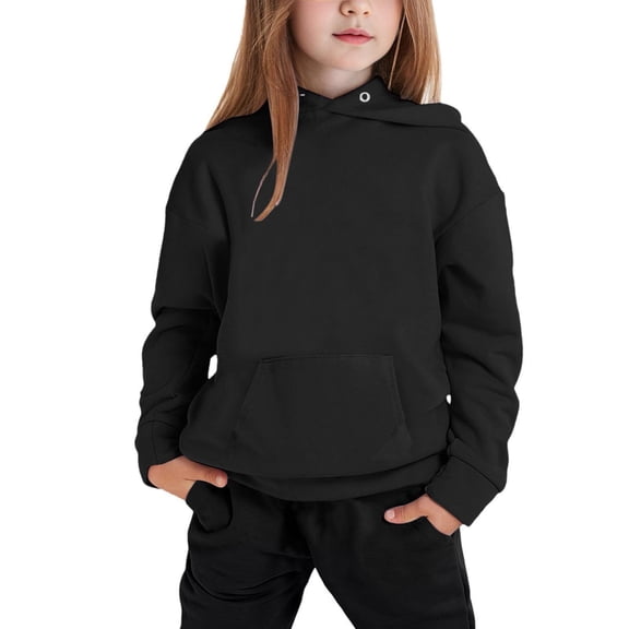JIAYUE Girls 2-Piece Outfits Baggy Raglan Long Sleeve Solid Color Hoodies With Pocket Sweatpants Sets For Back To School,3-4 Years